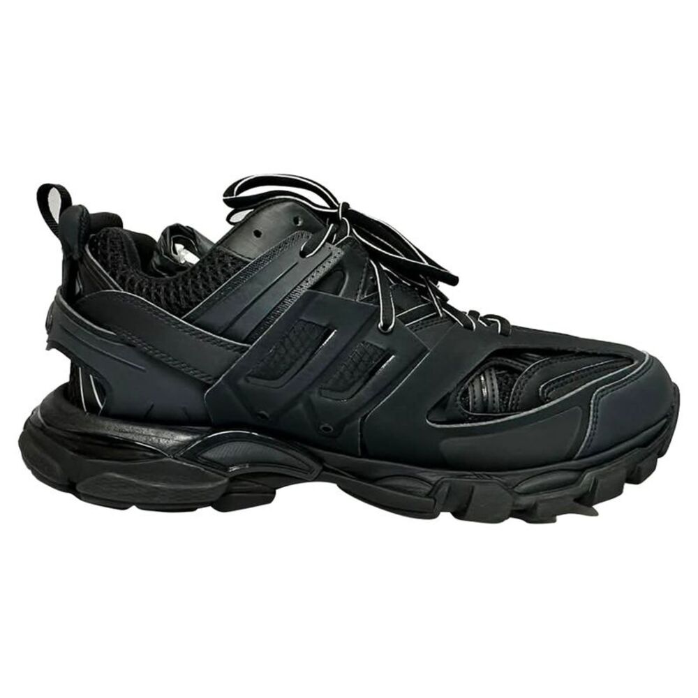 Balenciaga Track Sneakers in Black Polyurethane